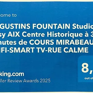 Augustins Fountain Cosy Aix Centre Historique A 3 Minutes De Cours Mirabeau -wifi-smart Tv-rue Calme Aix-en-Provence